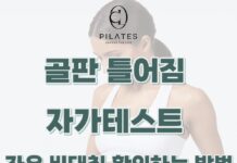 골판 틀어짐 자가테스트 : 좌우 비대칭 확인하는 방법