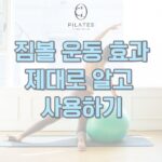 동백 필라테스 ㅣ 짐볼 운동 효과, 제대로 알고 사용하기